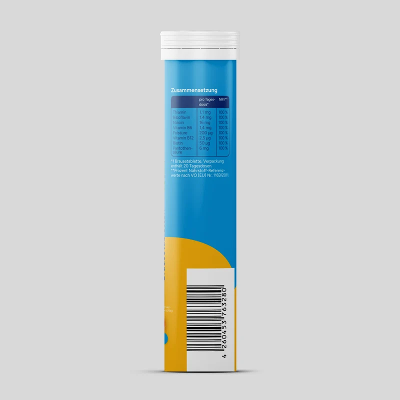 Vitamin B Komplex - Orange (20 Brausetabletten)