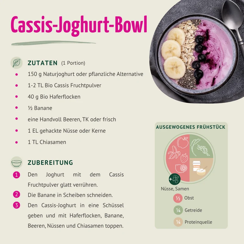 Bio Cassis Fruchtpulver (100g)