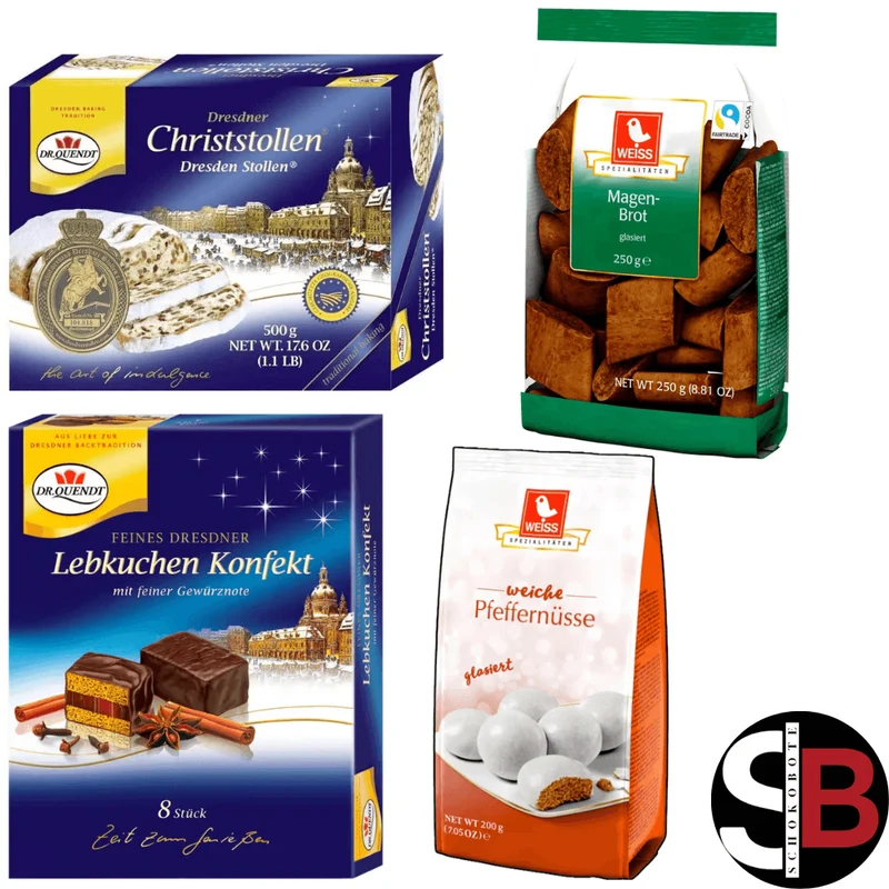 Dresdner Weihnachtsbox mit Stollen & Lebkuchen – 1,08 kg SB113