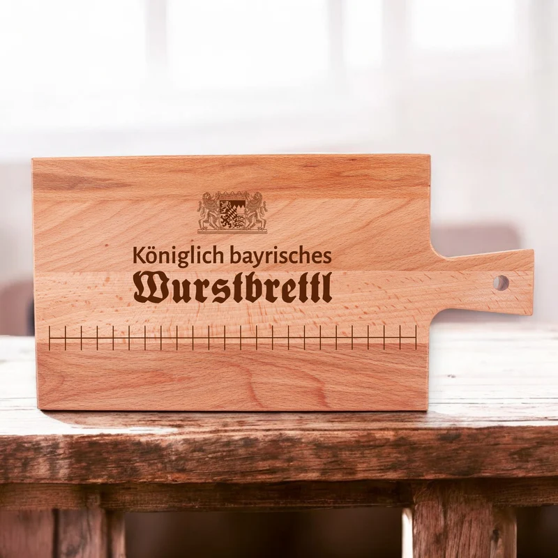 Schneidebrett "Königl. bayrisches Wurstbrettl"