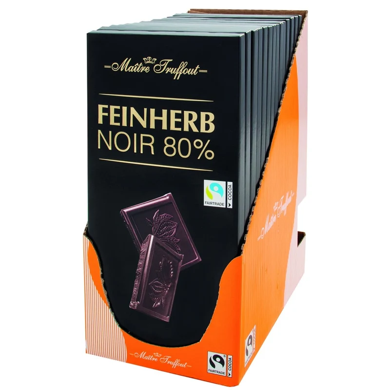 Maître Truffout Premium Extra Bitterschokolade 80% 100g