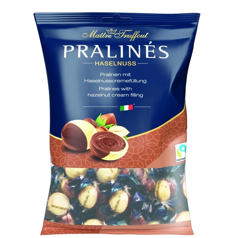 Maître Truffout Pralinen Duo mit Haselnusscremefüllung 125g