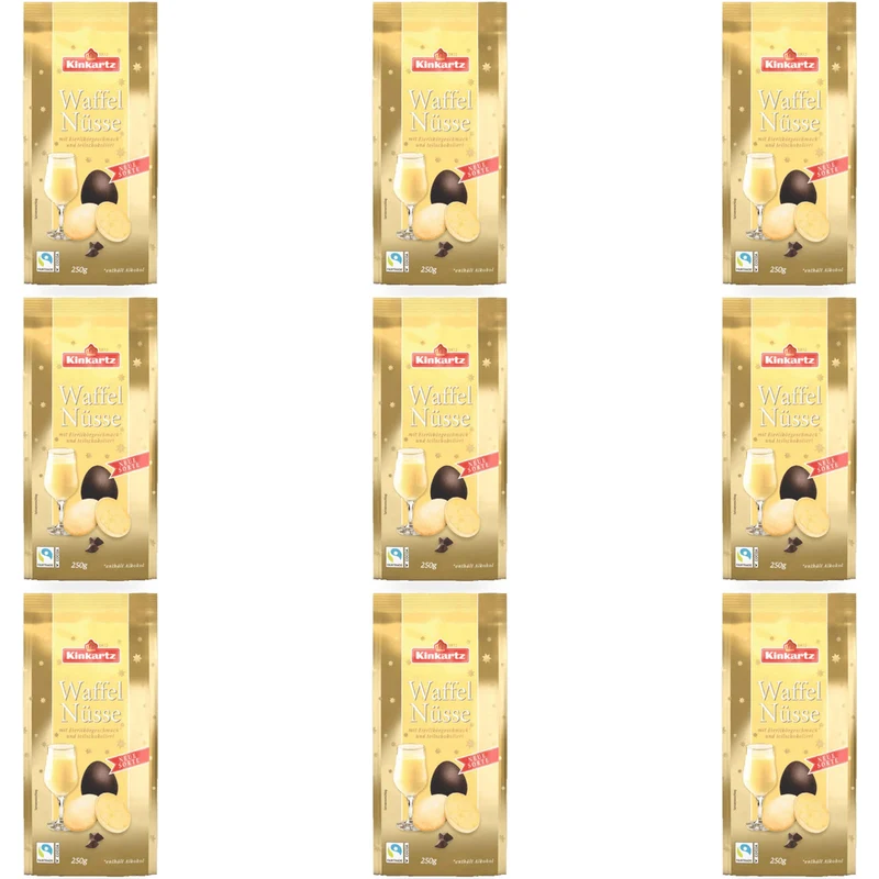 Kinkartz Waffelnüsse Eierlikör Zartbitter 250g