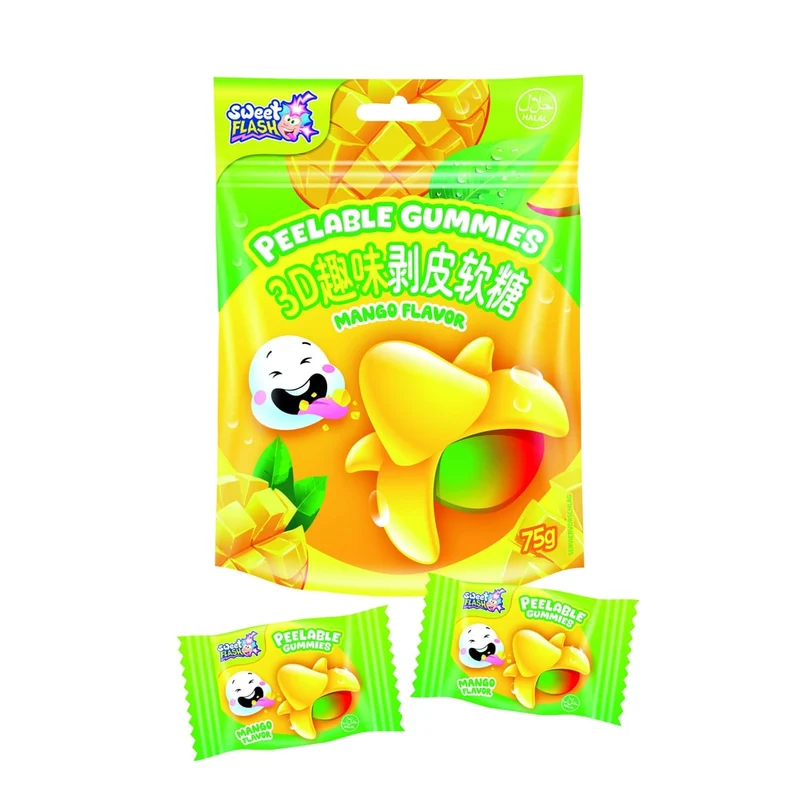 Sweet Flash Peelable Gummies Mango 75g