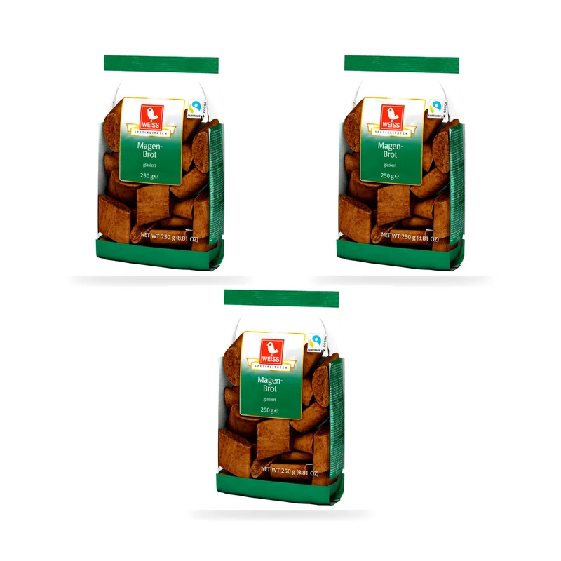 Weiss Magenbrot glasiert 250g