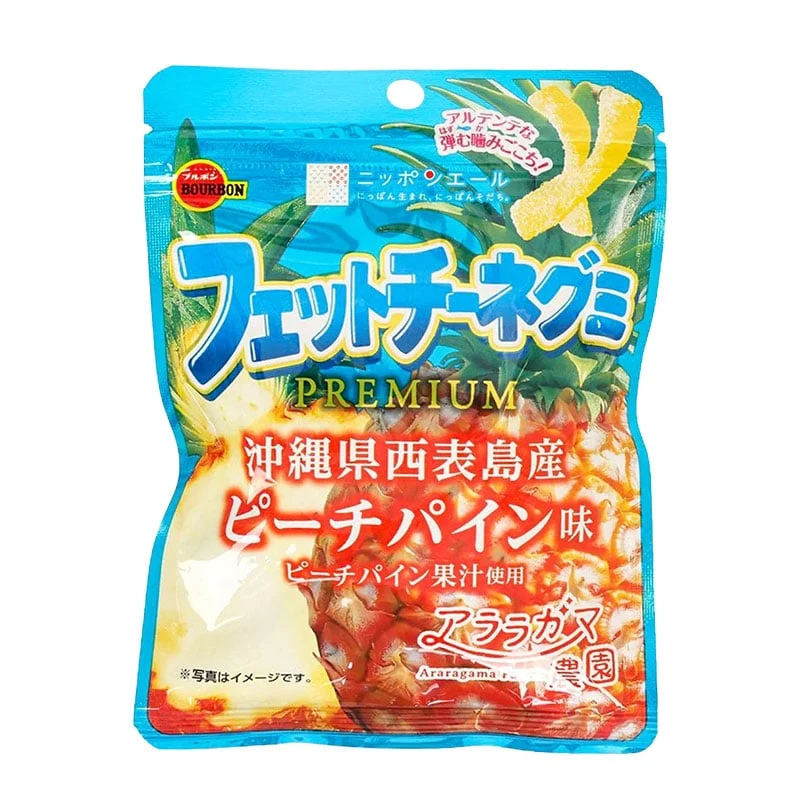 Japanisches Süßigkeiten Fettuccine Pfirsich Ananas