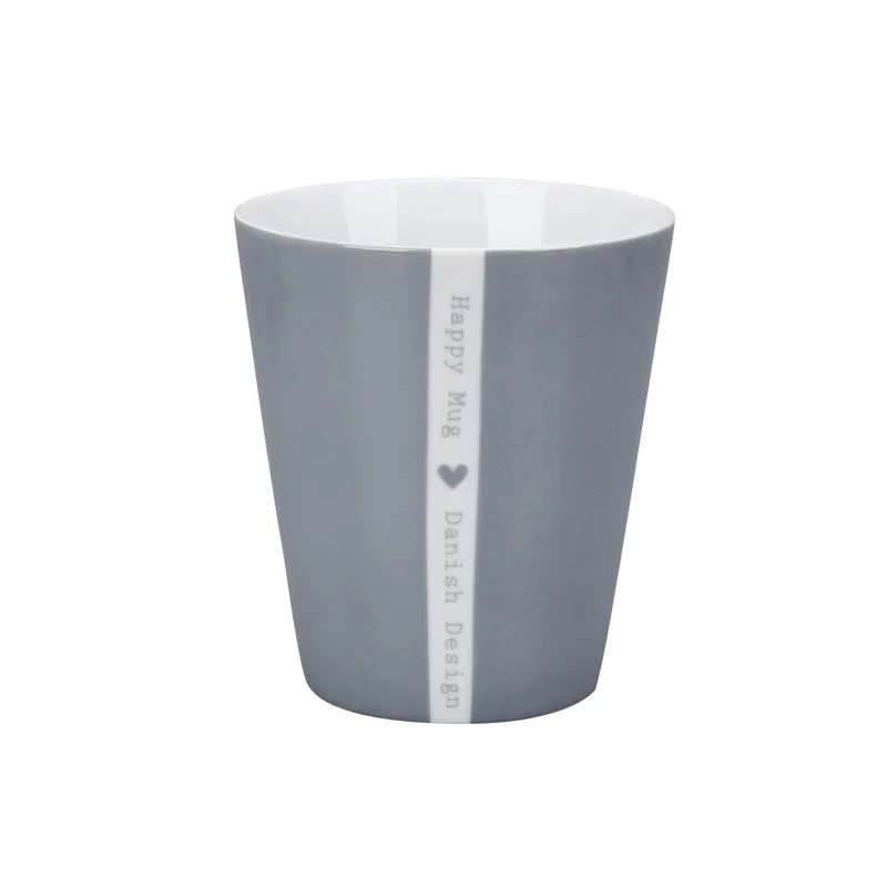 Toller Kaffee-Becher in dezentem grau mit "Herz"