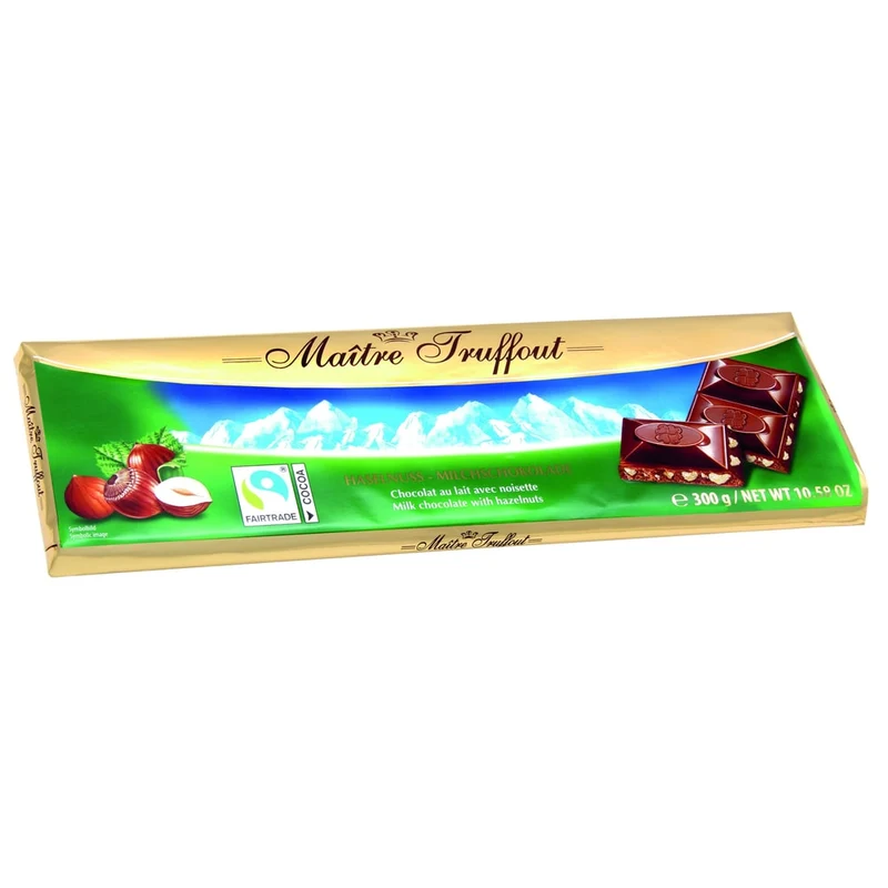 Maître Truffout Milchschokolade mit Haselnuss 300g