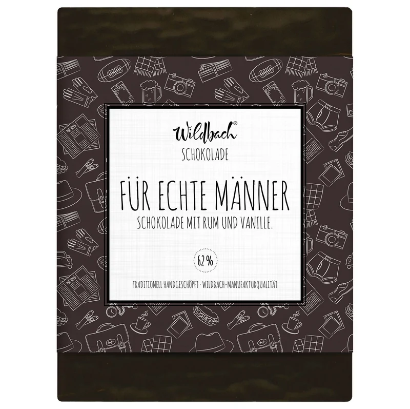 Schokolade "für echte Männer" - ideal zum Geburtstag, zur Prüfung, zu Weihnachten oder einfach nur so