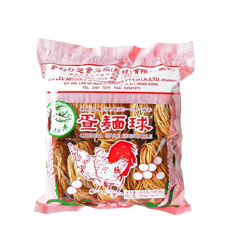 Dünne Eiernudeln Hongkong-Stil (Chow Mein) 454g