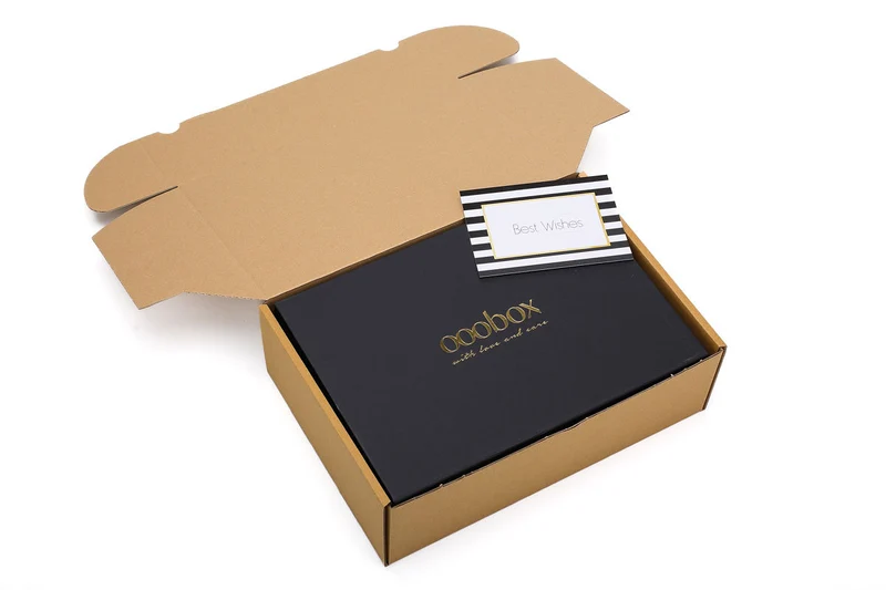 Geschenkverpackung Deluxe - schwarze Premium Magnetbox