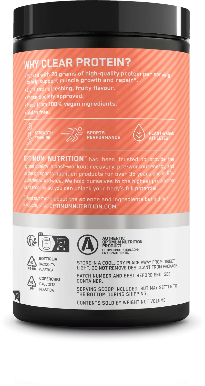 Clear Protein 100% Plant Protein Isolate (280g)