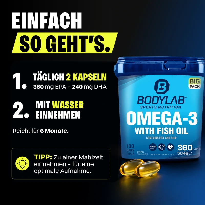 BIG PACK Omega-3 (360 Kapseln)