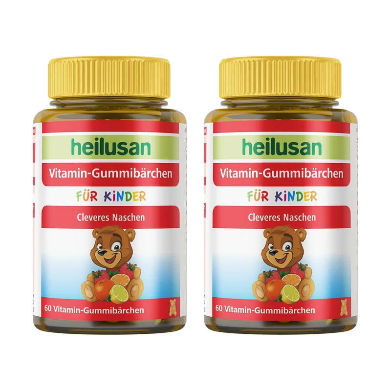 Doppelpack Heilusan Vitamin Gummibärchen (2x60 Stück)