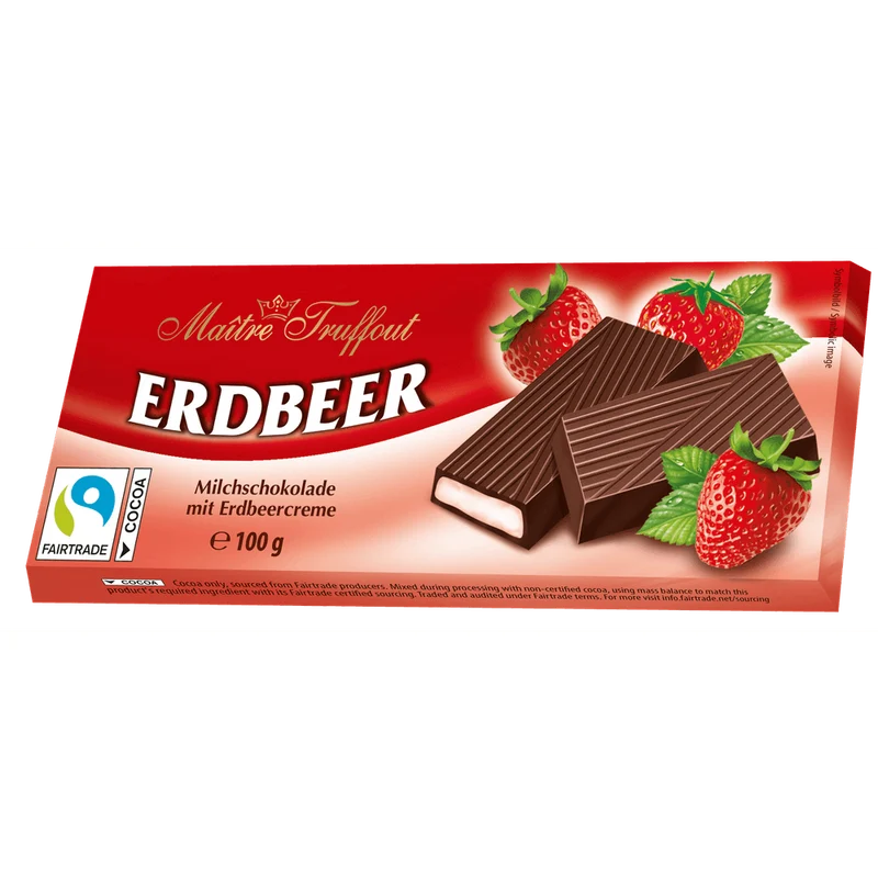 Maitre Truffout Cremeschokolade Erdbeer 100g