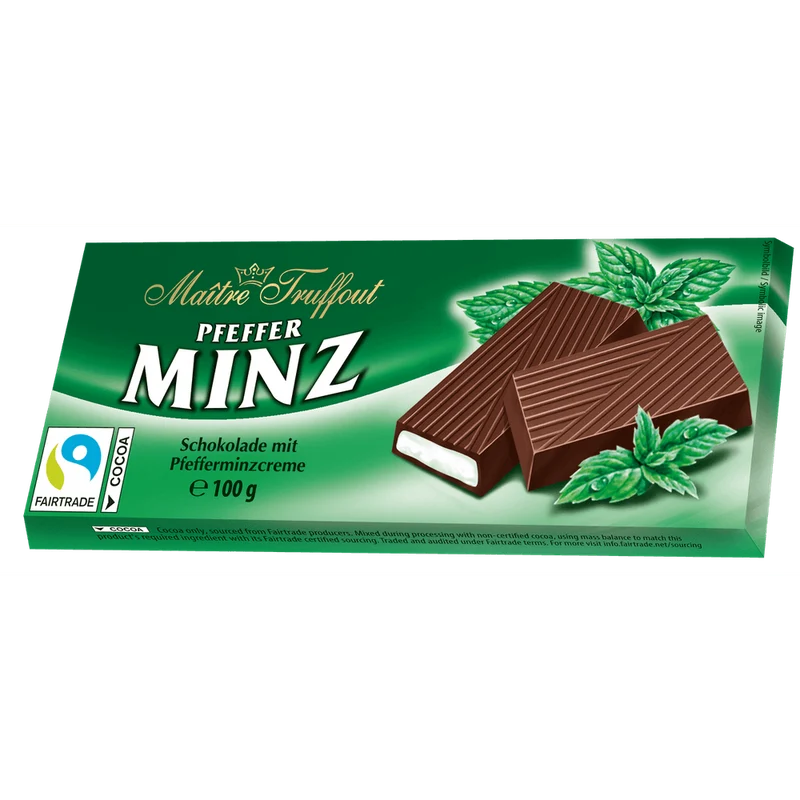 Maitre Truffout Cremeschokolade Pfefferminz 100g