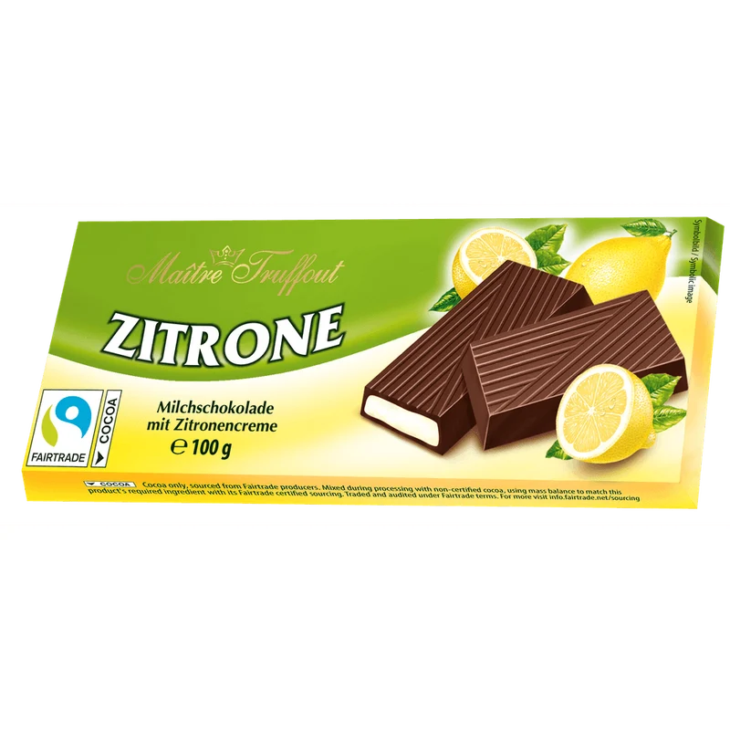 Maitre Truffout Cremeschokolade Zitrone 100g
