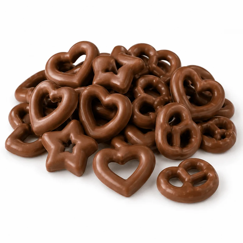 Weiss Bruch Lebkuchen Herzen Sterne Brezeln Vollmilch 500g