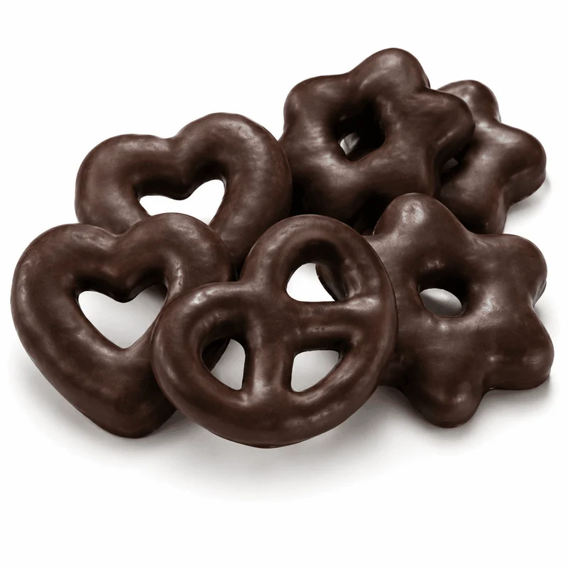 Weiss Bruch Lebkuchen Herzen Sterne Brezeln Zartbitter 500g