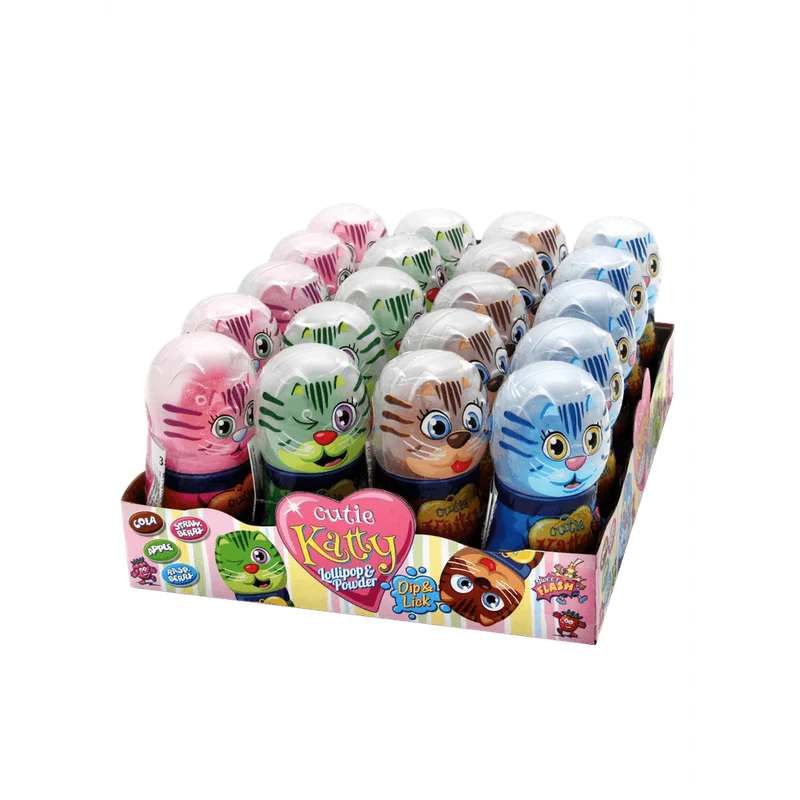 Sweet Flash Cutie Katty Lollipop & Pulver 35g