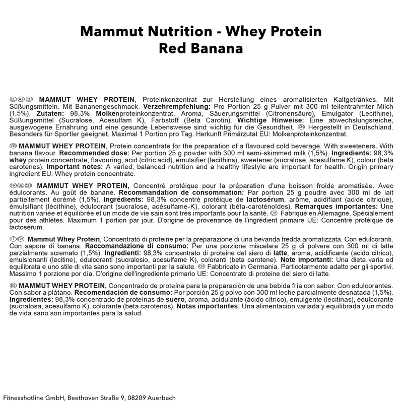 Mammut Whey Protein (1000g)