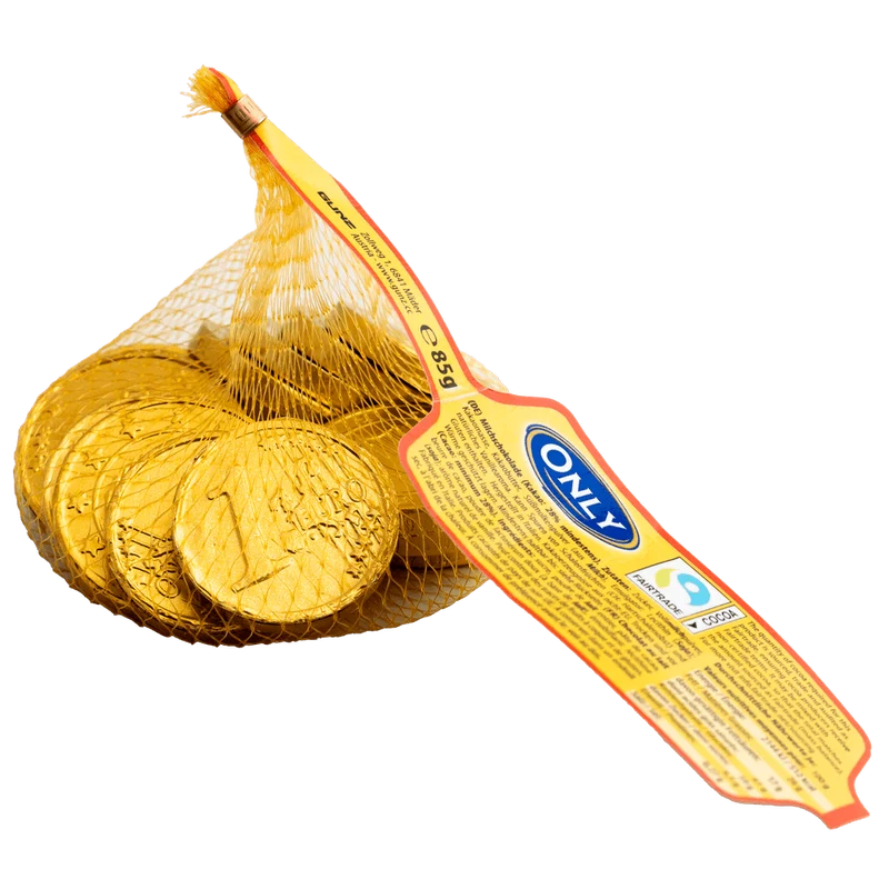 Only Goldmünzen Milchschokolade 85g kakaofreie Schoko-Alternative