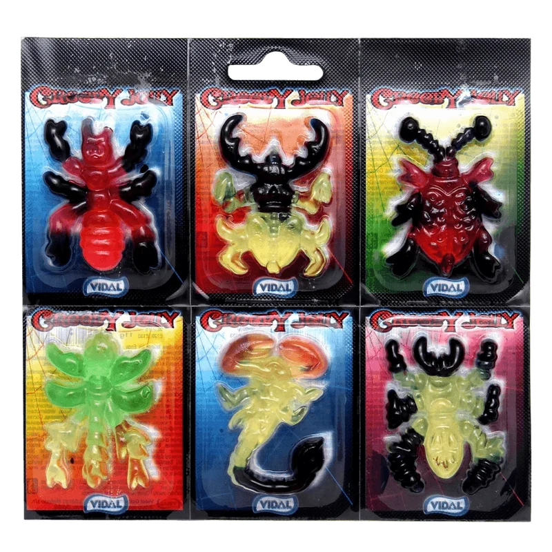 Vidal Creepy Jelly Fruchtgummi Insekten 66g (11x6 Stk)