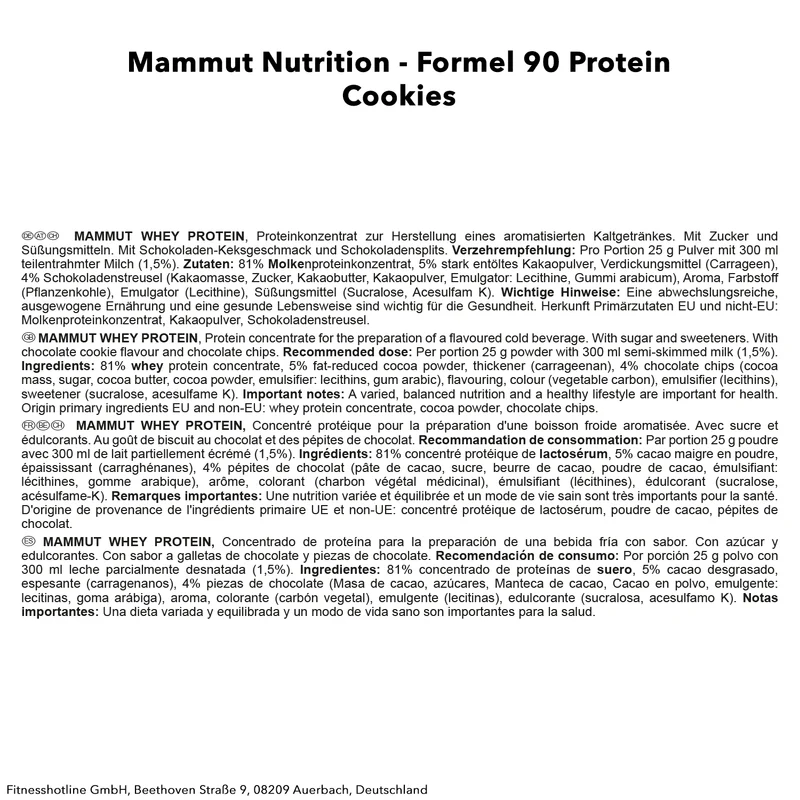 Formel 90 Protein (3000g)
