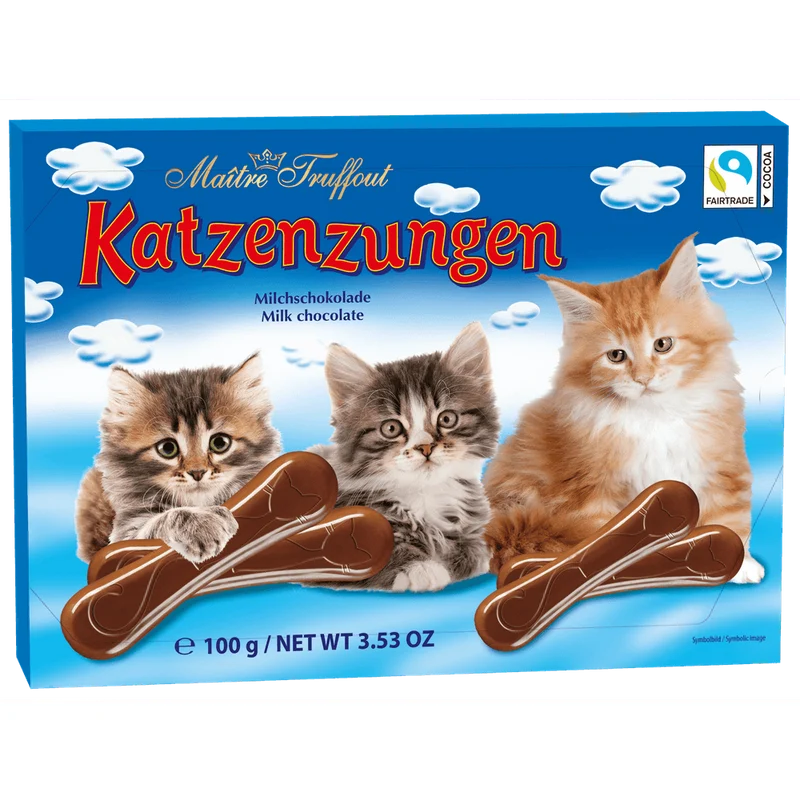 Maitre Truffout Milchschokolade Katzenzungen 100g
