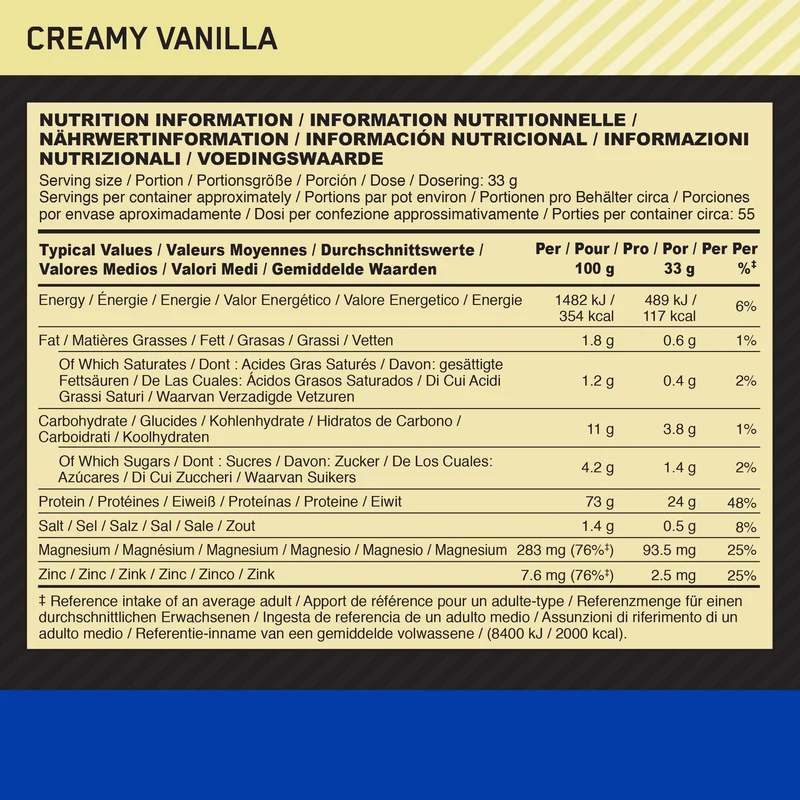 100% Casein Gold Standard (1820g)