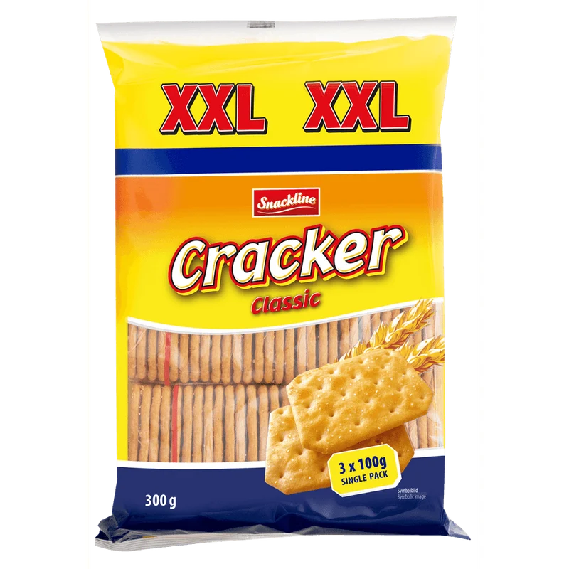 Snackline Cracker Classic XXL - Salz 300g (3x100g)