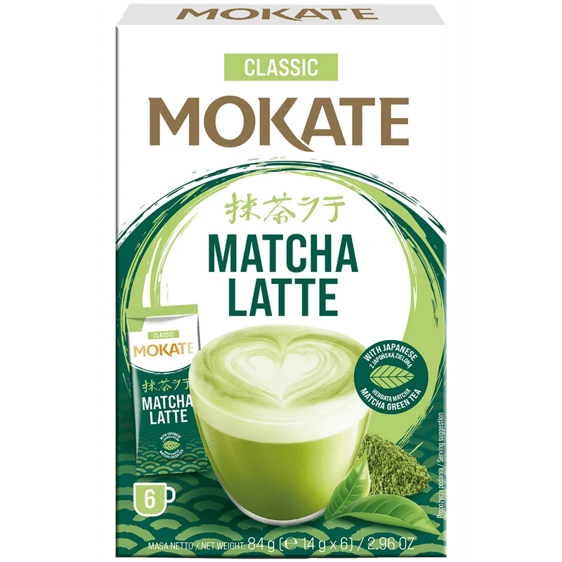 Mokate Instant Getränkepulver Matcha Latte Classic 84g (6x14g)
