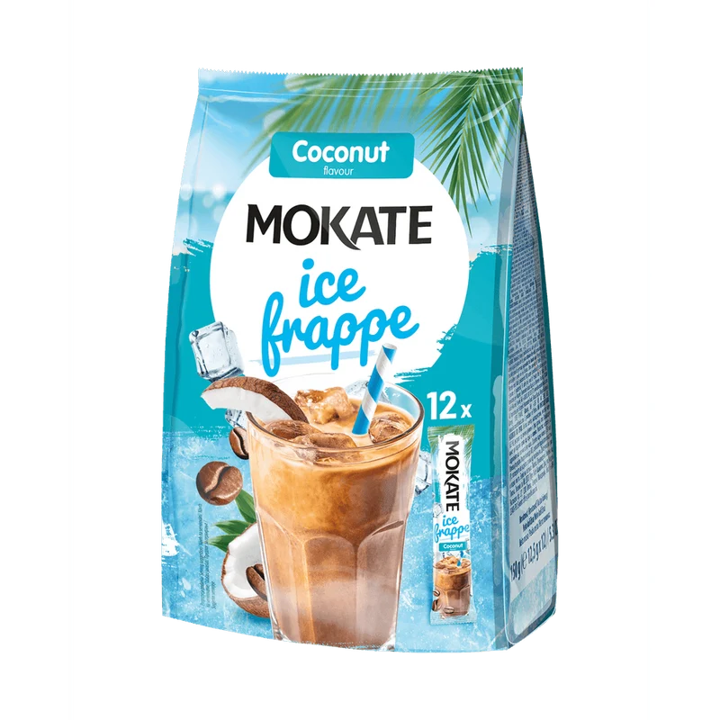 Mokate Instant Kaffeepulver Ice Frappe Coconut 150g (12x12,5g)