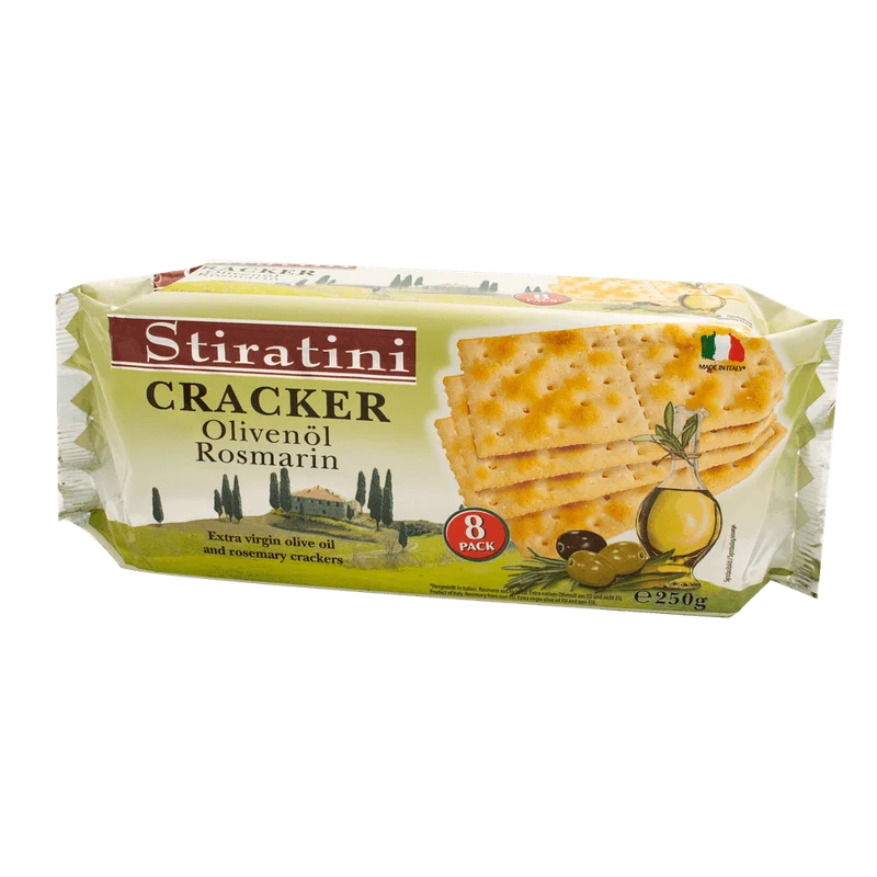Stiratini Cracker mit Olivenöl & Rosmarin 250g