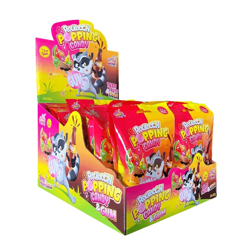 Sweet Flash Popping Candy & Gum 32g (4x8g)