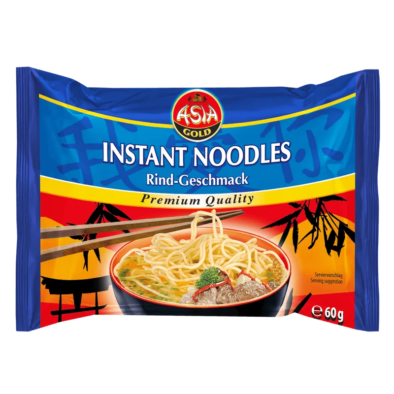 Asia Gold Instant Nudeln Rind 30x 60g