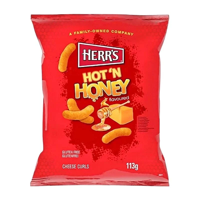 Herr's Käseflips Hot'n Honey 113g
