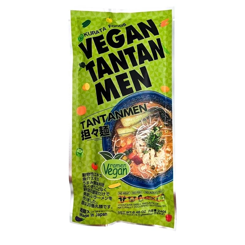 Deluxe Vegane Ramen mit Brühe (Tantanmen) 2 Portionen
