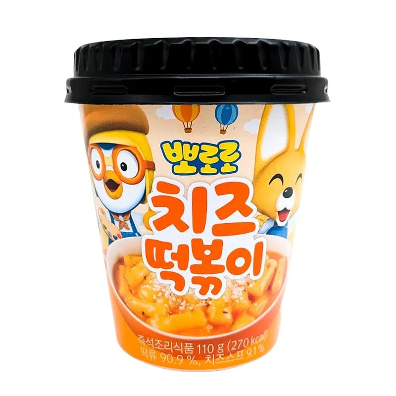 Tteokbokki Rice Cakes Becher Käse Pororo