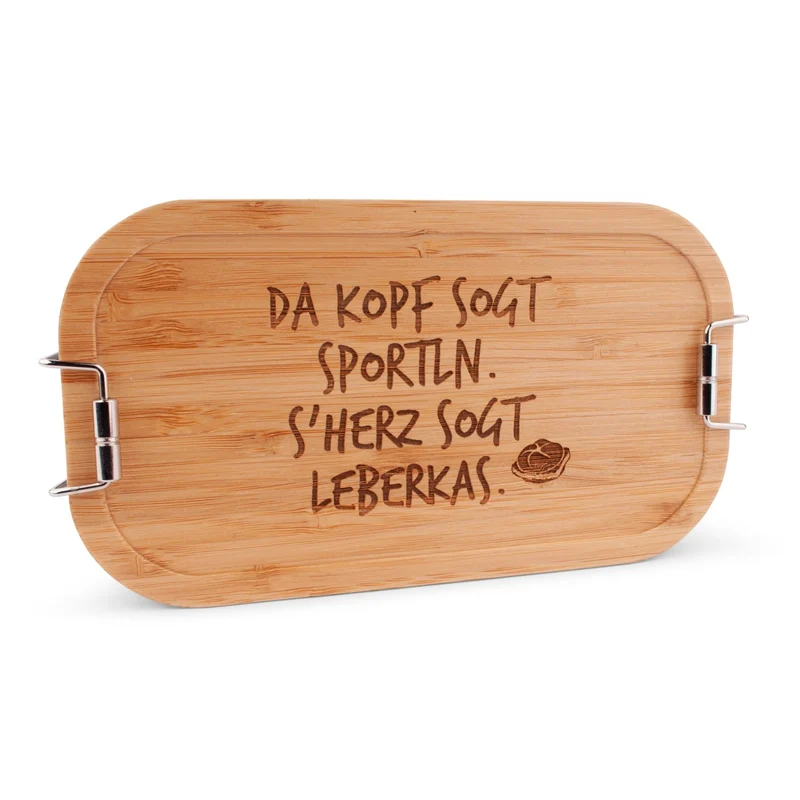 Brotzeitbox "s'Herz sogt Leberkas"