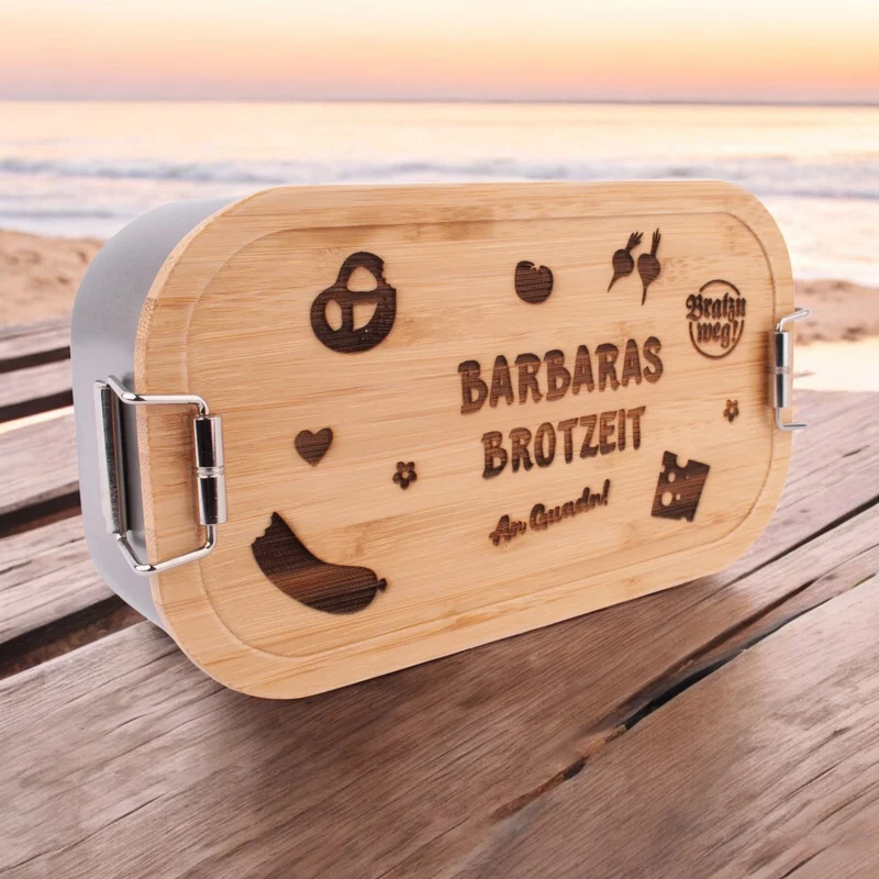 Brotzeitbox "Brotzeit" mit Wunschname