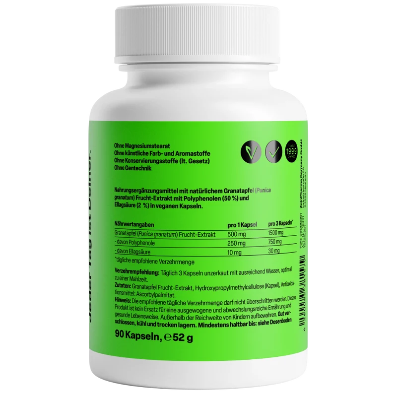 Granatapfel 500mg (90 Kapseln)