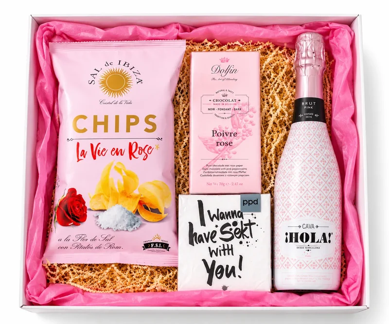 Geschenkbox „I wanna have Sekt with you“ – prickelnde Überraschung für Deine Lieblingsfrau