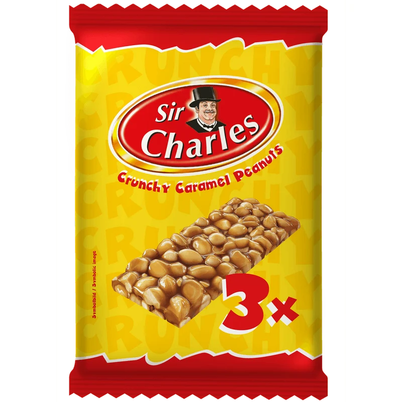 Sir Charles Karamell-Erdnuss Riegel 114g (3x38g)