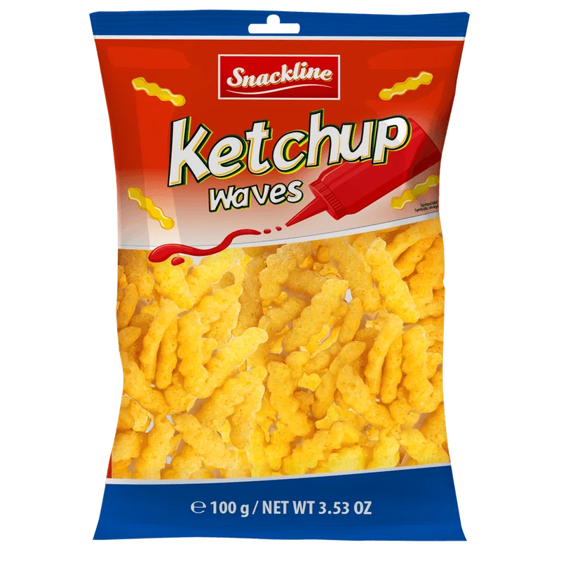 Snackline Ketchup Waves 100g