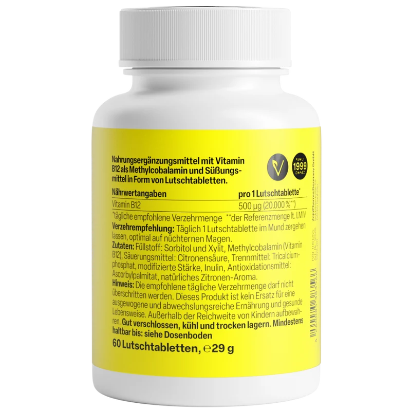Vitamin B12 500µg (60 Lutschtabletten)
