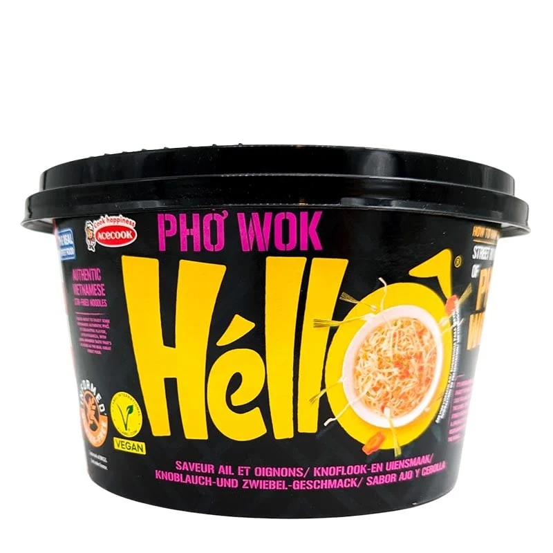 Pho-Nudelsuppe mit Knoblauch & Zwiebel Nudelbowl