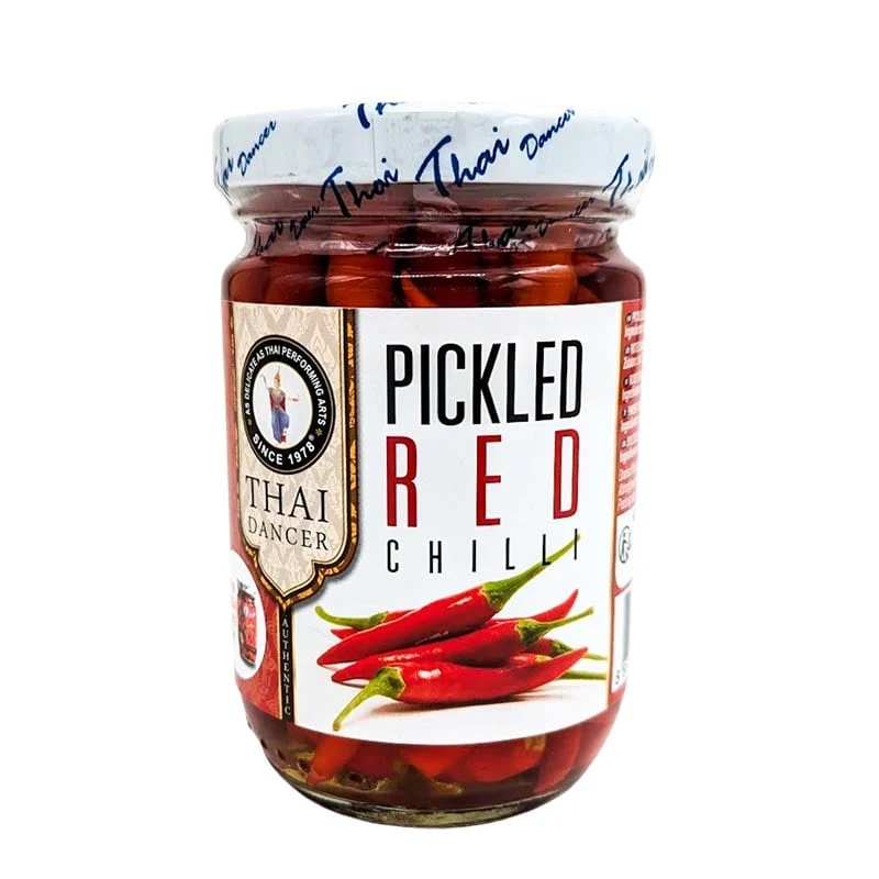 Eingelegte rote thailändische Chili (Prik nam som) 200g