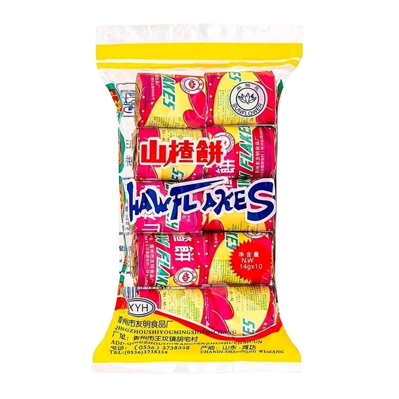 Haw Flakes chinesische klassische Snacks Weißdornbeeren 125g