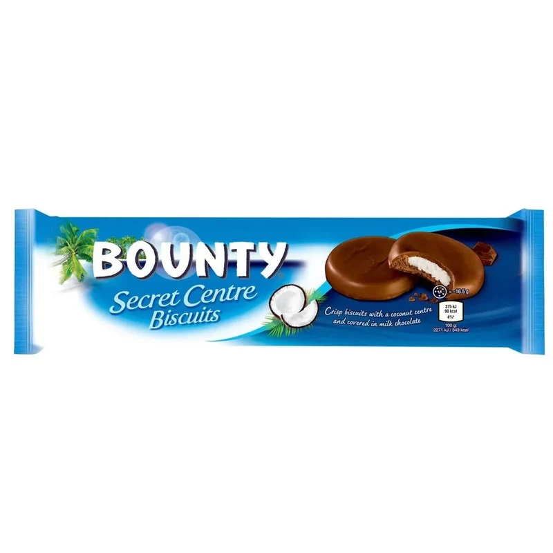 Bounty Secret Centre Biscuits Kokos Milchschokolade 132g